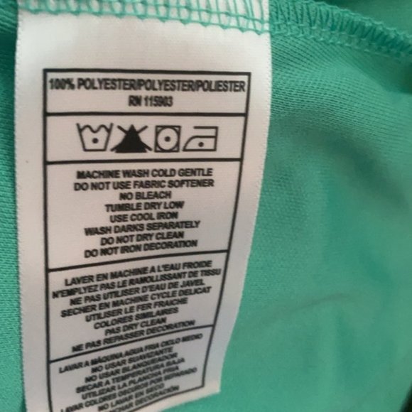 Bermuda Sands NWT Misha Mint Leaf UPF50+ Golf Tee - Picture 2 of 3